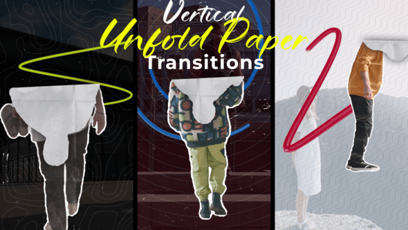 Videohive Freeze Frame Paper Transitions 58542911