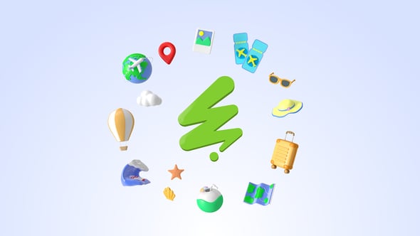Videohive Travel 3D Logo