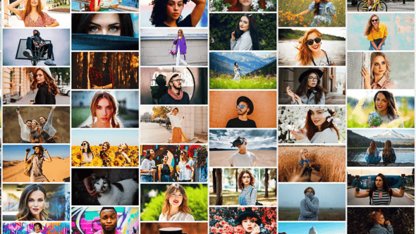 Videohive Mosaic Logo Opener 59111185