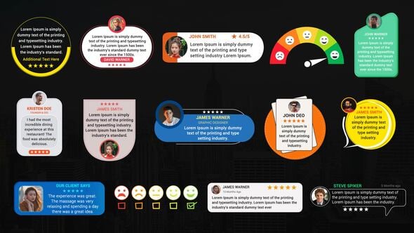 Videohive Testimonial Titles Pack
