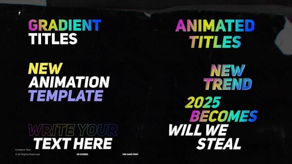 Videohive Gradient Text | After Effects