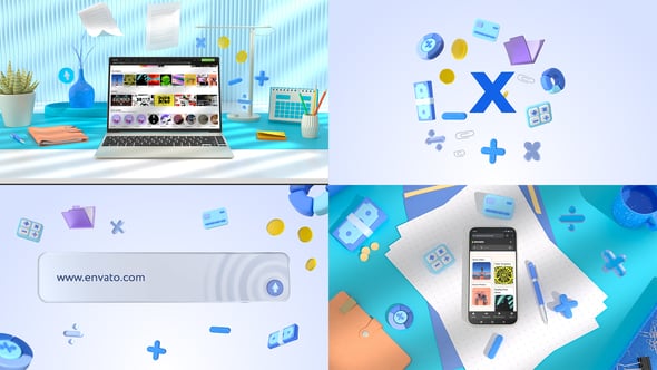 Videohive Finance 3D Logo and Website promo