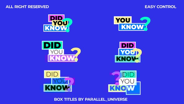 Videohive Box Titles V3.0 | AE