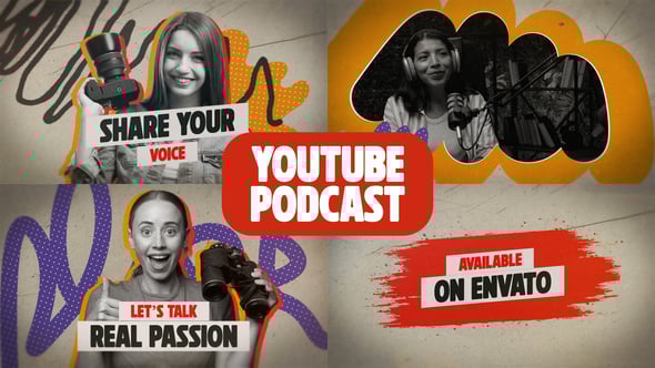 Videohive Youtube Podcast Intro 59005634