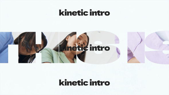 Videohive Upbeat Kinetic Intro