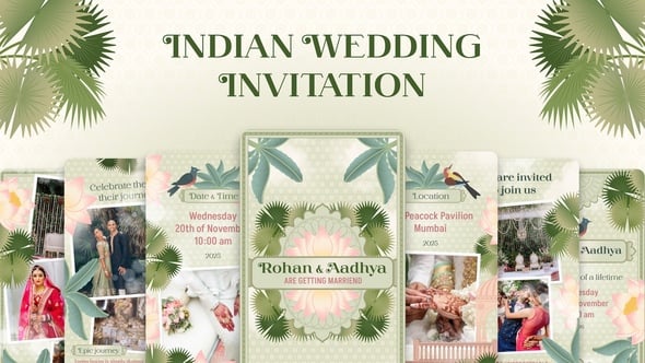 Videohive Indian Wedding Invitation 58590805