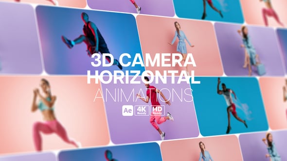 Videohive 3D Camera Horizontal Animations