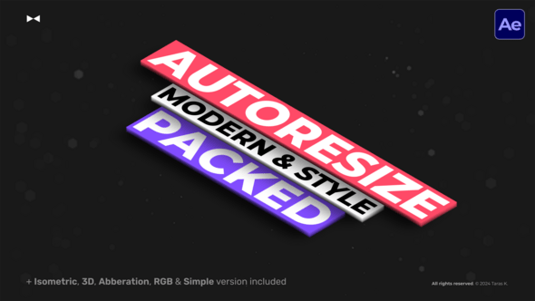 Videohive Autoresize Box Titles  AE