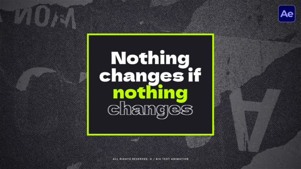 Videohive Big Text Animation  AE