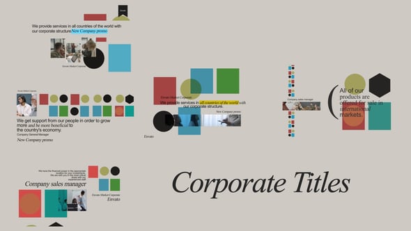 Videohive Corporate Titles Scenes 58880877
