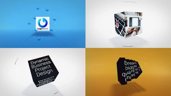 Videohive Business Cube Unveil