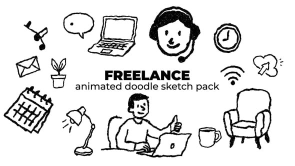 Videohive Freelance – Animated Doodle Sketch Pack
