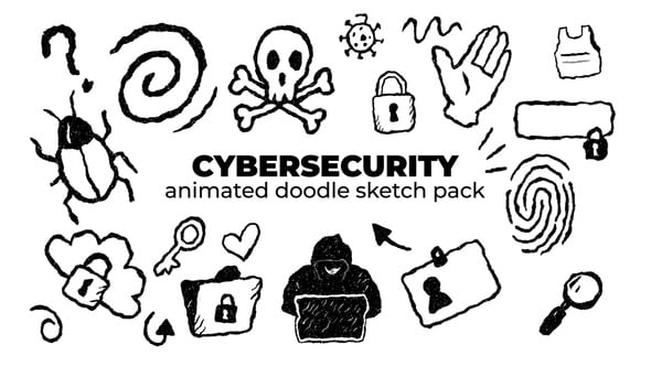 Videohive Cybersecurity – Animated Doodle Sketch Pack