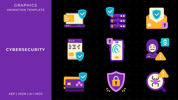 Videohive Cybersecurity graphic animation template | After Effects