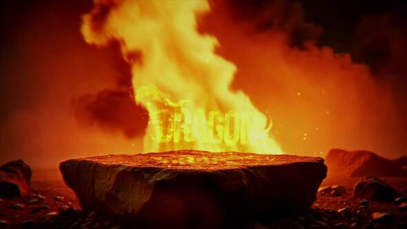 Videohive Epic Stone In Fire