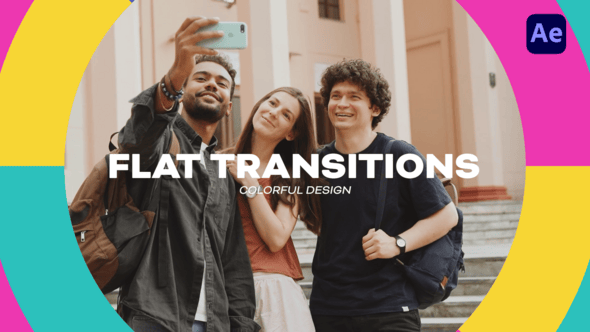 Videohive Flat Transitions 58654920