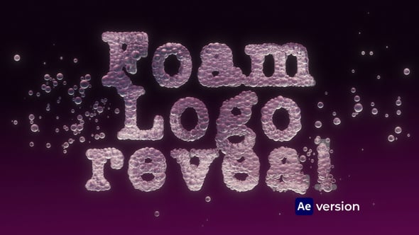 Videohive Foam Logo reveal