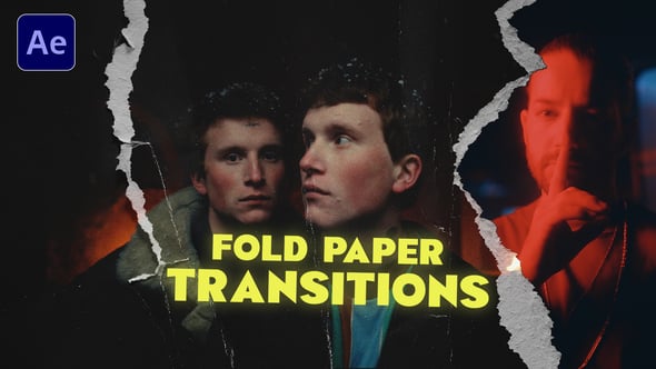 Videohive Fold Paper Transitions 58891998