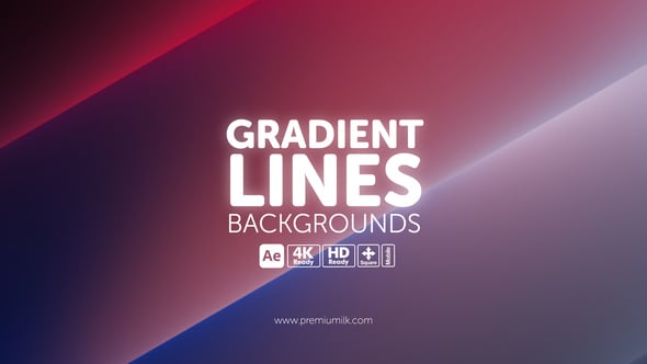 Videohive Gradient Lines Backgrounds