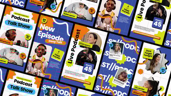 Videohive Podcast Talkshow Reel Story After Effect