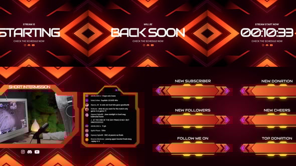 Videohive Gamer Stream Pack