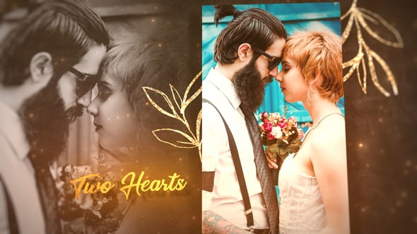 Videohive Golden Wedding Slideshow