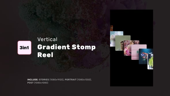 Videohive Gradient Stomp Reel