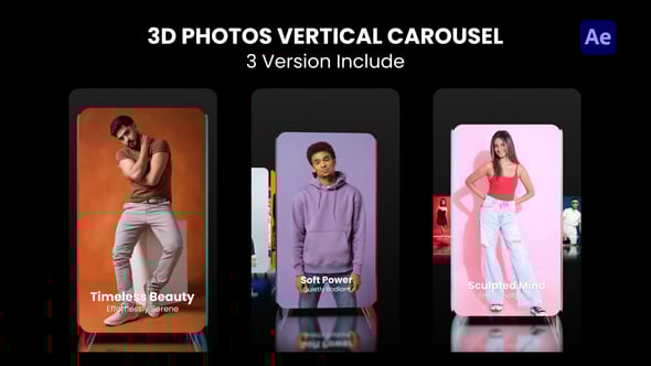 Videohive 3D Photo Vertical Carousel