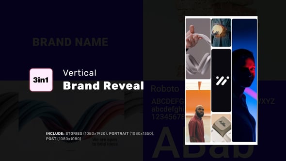 Videohive Vertical Brand Reveal