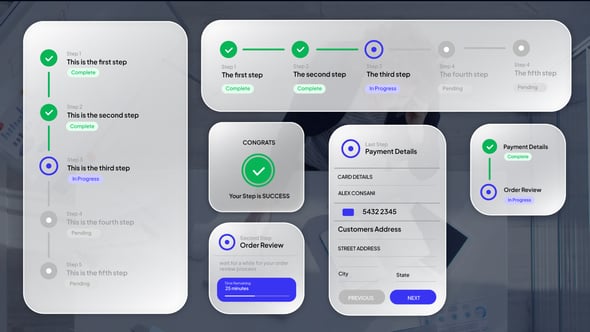 Videohive Process Infographic Widget