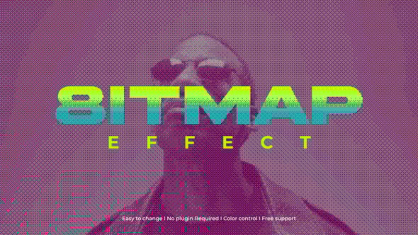 Videohive Bitmap Overlay Effect