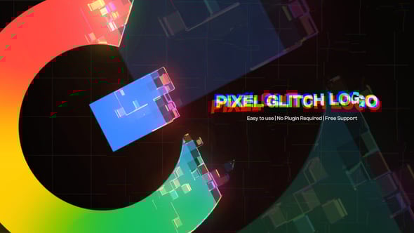 Videohive Pixel Glitch Logo Reveal