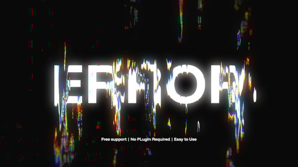 Videohive Glitch Text Effect