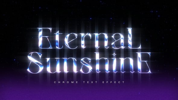 Videohive Chrome Text Effect 58874413