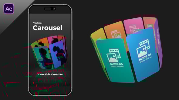 Videohive Vertical Carousel Slideshow 59048274