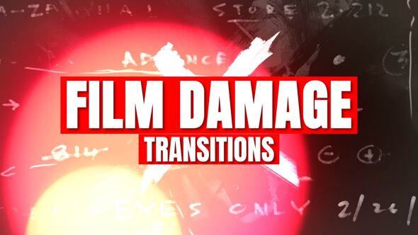 Videohive Film Damage Transitions 58794991