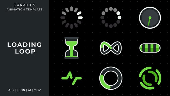 Videohive Loading loop graphic animation template | After Effects
