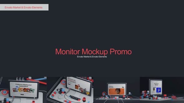Videohive Monitor Mockup 58553031