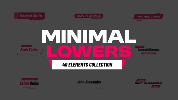 Videohive Minimal Lower Thirds 59097619