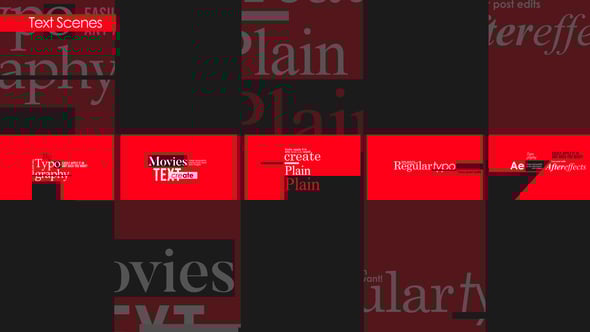 Videohive Text Scenes
