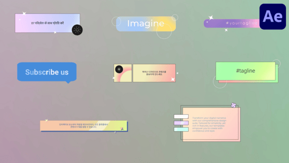 Videohive Smooth Gradient Titles for After Effects