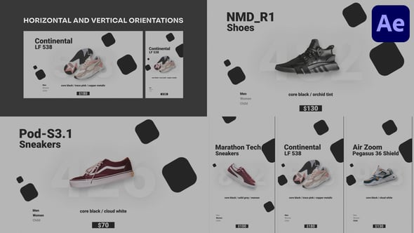 Videohive Sneakers Shoes Product Promo for After Effects