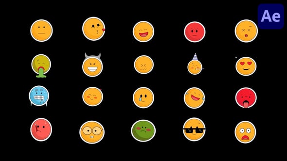 Videohive Social Media Emoji for After Effects