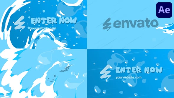 Videohive Liquid Sea Bubbles Logo for After Effects