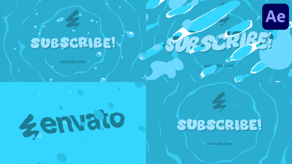 Videohive Pool Party Sea Style Logo for After Effects