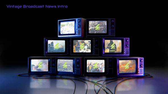 Videohive Vintage Broadcast News Intro Opener