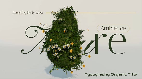 Videohive Typography Organic Title