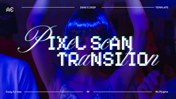 Videohive Pixel Scan Transition