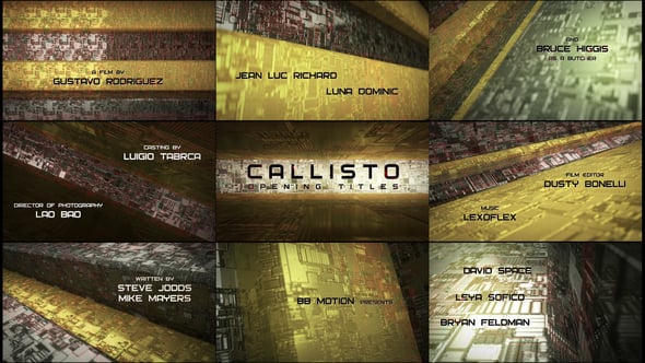 Videohive Callisto – Opening Titles