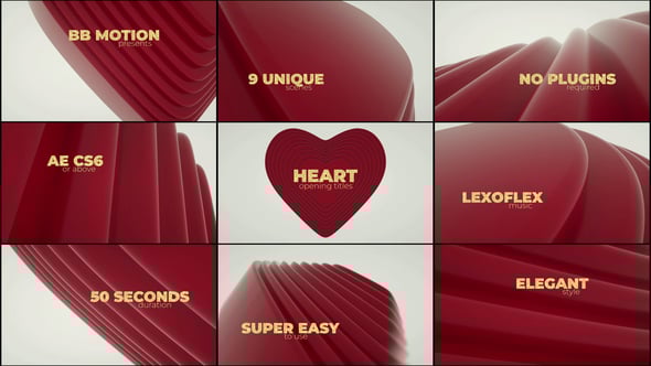 Videohive Heart – Opening Titles